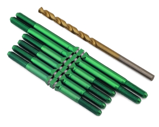 Picture of J&T Bearing Co. Tekno ET 410.2 Titanium "Milled'' XD Turnbuckles (Green)