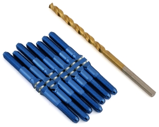 Picture of J&T Bearing Co. TLR 22X-4 Titanium "Milled" XD Turnbuckle Kit (Blue)