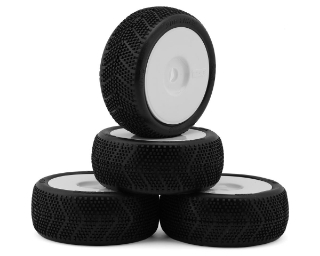 Picture of TZO Tires 400 1/8 Buggy Non-Glued Tire Set (White) (4) (Soft)