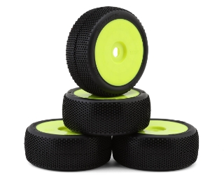 Picture of TZO Tires 202 1/8 Buggy Non-Glued Tire Set (Yellow) (4) (Super Clay)
