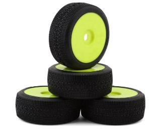 Picture of TZO Tires 401 1/8 Buggy Non-Glued Tire Set (Yellow) (4) (Super Clay)