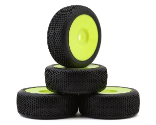 Picture of TZO Tires 601 1/8 Buggy Non-Glued Tire Set (Yellow) (4) (Super Clay)