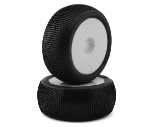Picture of TZO Tires 202 1/8 Truggy Non-Glued Tire Set (White) (2) (Medium)