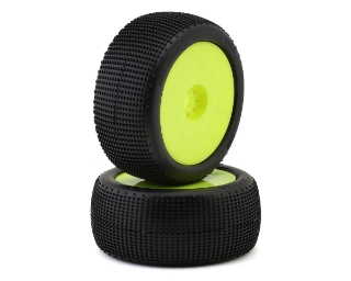Picture of TZO Tires 402 1/8 Truggy Pre-Glued Tire Set (Yellow) (2) (Soft)