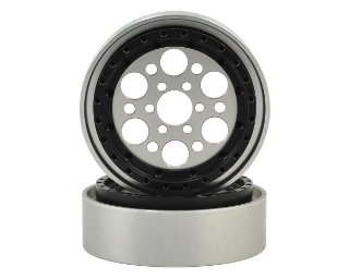 Picture of Vanquish Products OMF Outlaw II 2.2" Beadlock Wheels (2) (Clear/Black)