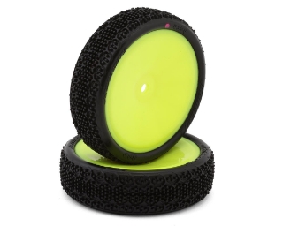 Picture of JConcepts 3DP 2.2" Pre-Mounted 2WD Front Buggy Carpet Tires (Yellow) (2) (Pink)