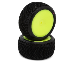 Picture of JConcepts 3DP 2.2" Pre-Mounted Rear Buggy Carpet Tires (Yellow) (2) (Pink)
