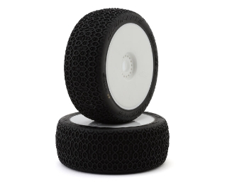 Picture of JConcepts Dirt Web 2 Pre-Mounted 1/8 Buggy Tires (2) (White) (G2 - Medium)