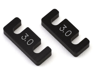 Picture of Yokomo MD 3.0 Aluminum Rear Bulkhead Spacers (3.0mm) (Black)