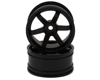 Picture of Yokomo 6-Spoke Drift Wheels (Black) (2) (5mm Offset)