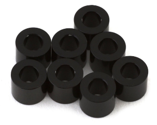 Picture of Yokomo 3x6x4mm Aluminum Spacers (Black) (8)