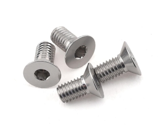 Picture of Yokomo 3x6mm Aluminum BD9 Flat Head Hex Screw (4)