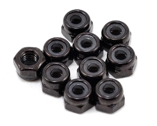Picture of Yokomo 3x4mm Nylon Locknut (Black) (10)