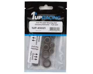 Picture of 1UP Racing TLR 22X Cv2 Pro Ball Bearing Set (Ceramic/Chrome)
