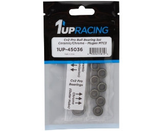 Picture of 1UP Racing Mugen MTC3 Cv2 Pro Ball Bearing Set (Ceramic/Chrome)