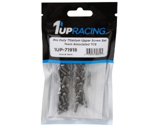 Picture of 1UP Racing Associated TC8 Pro Duty Titanium Upper Screw Set (Silver) (68)