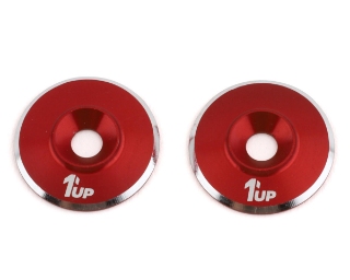 Picture of 1UP Racing 3mm LowPro Wing Washers (Red Shine) (2)