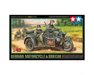Picture of Tamiya 1/48 German Motorcycle & Sidecar Model Kit