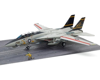 Picture of Tamiya 1/48 Grumman F-14A Tomcat Model Jet Kit w/Carrier Launch Set (Late Model)