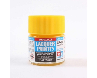 Picture of Tamiya LP-80 Flat Yellow Lacquer Paint (10ml)