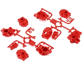 Picture of Tamiya G6-01TR Gear Reduction Portal Axle Housing Set (Red) (R Parts)