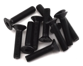 Picture of EcoPower 3mm "High Strength" Steel Flat Head Screws (10) (3x14mm)